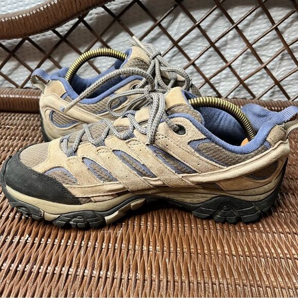 Merrill Moab 2 Ventilator Leather/Mesh Vibram Hiking Shoes Size 8.5 - Picture 4 of 8